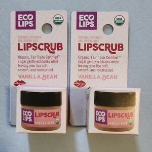 2 EcoLips Vanilla Bean Organic Lip Scrub